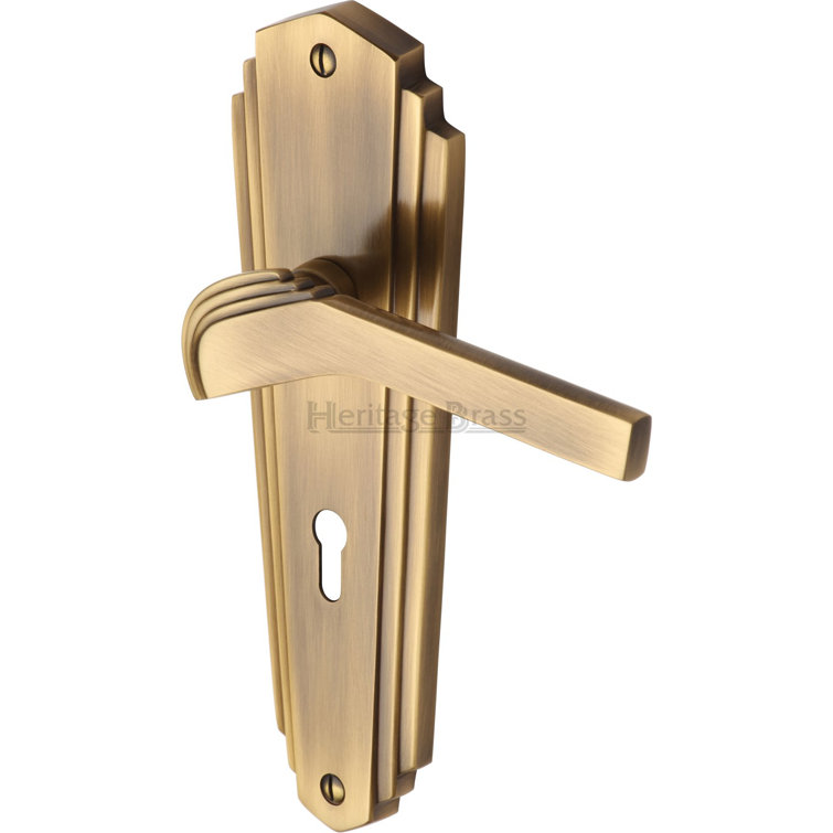 Heritage Brass Waldorf Lever Lock Door Handle & Reviews Wayfair.co.uk